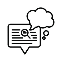 Dive into Data Insights Analyzing Information with a Magnifying Glass and a Thought Bubble for Innovative Solutions and a Deeper Understanding