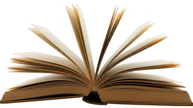 Book isolated on transparent background