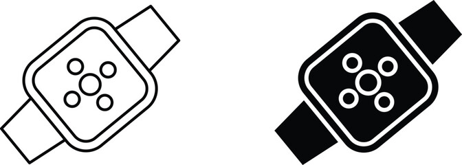 stop watch   icon vector graphic illustration  with white background flat hand made icon fill icon .