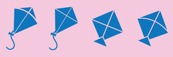 Kite icon for app and web design. Simple element illustration. EPS 10