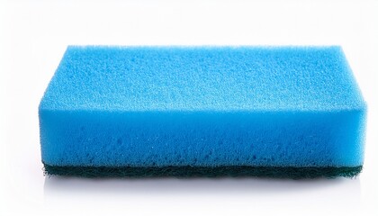 Blue Sponge Isolated On White