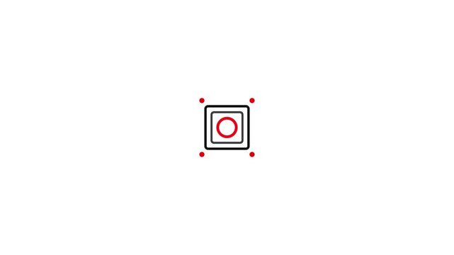 Futuristic Heads Up Display Target Reticle Animation.