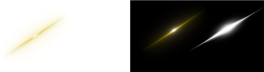 Fototapeta premium PNG image of Abstract lens flares and light effects for graphic design and creative projects adding a touch of magic and visual interest on transparent background