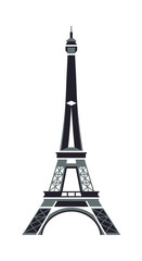 Obraz premium Eiffel Tower iconic landmark of Paris France.