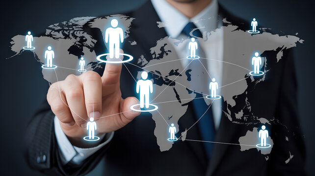 Network of global business connections