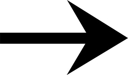 Sharp Arrow Icon | Pointed Direction Pointer Vector