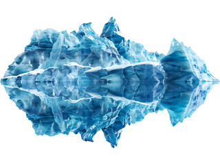 Obraz premium Massive jagged iceberg with detailed icy texture, ideal for winter scenes, arctic landscapes, dramatic backgrounds and frozen environment