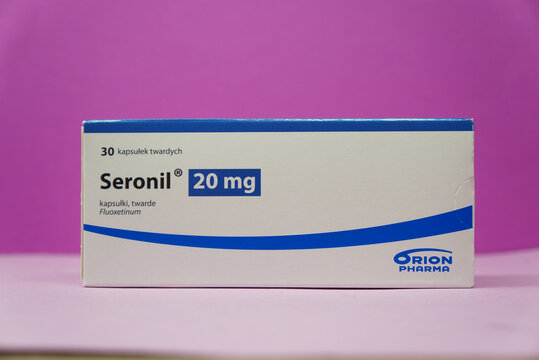 Box of Seronil 20mg capsules, a medication for treating depression and anxiety.