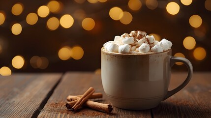Cozy Christmas Latte with Toasted Marshmallows