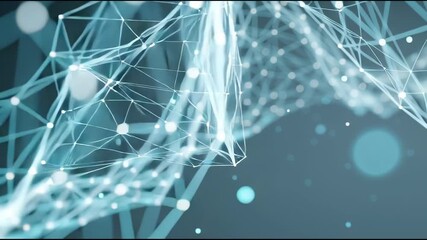 A futuristic visualization of neural networks and DNA structures, showcasing glowing molecular connections, digital particles, and abstract biotechnology elements. Ideal for medical science, innovatio - Powered by Adobe