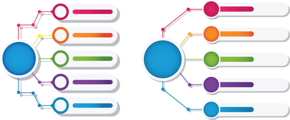 Minimal Infographic Vector – Circle Connector Timeline Design