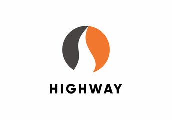 highway icon logo vector