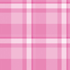 Neat textile texture tartan, wrapping seamless background check. Up plaid vector pattern fabric in pink and light colors.
