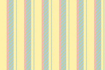 Sextile lines texture background, factory seamless stripe textile. Bndustrial fabric vector vertical pattern in light and yellow colors.