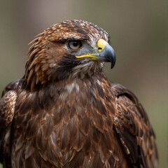 Naklejka premium Bird of prey headshot