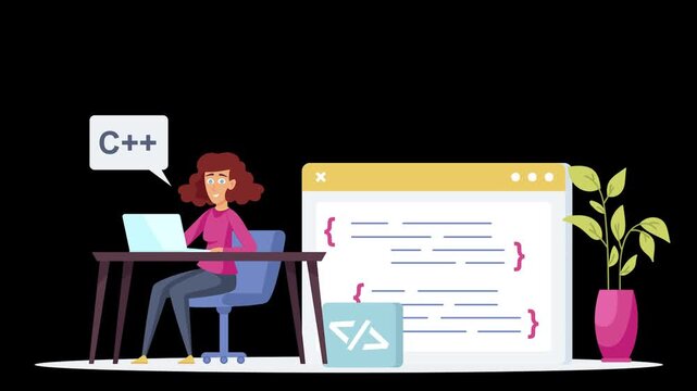 Programming Scene Situation &ndash; Software Development and Coding Concept