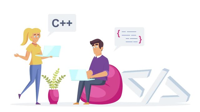 Programming Scene Situation &ndash; Software Development and Coding Concept