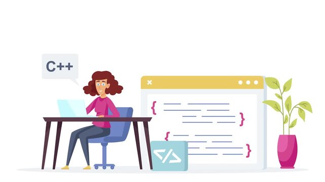 Programming Scene Situation &ndash; Software Development and Coding Concept