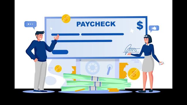 Check Payment &ndash; Financial Transaction, Banking, and Bill Settlement Concept