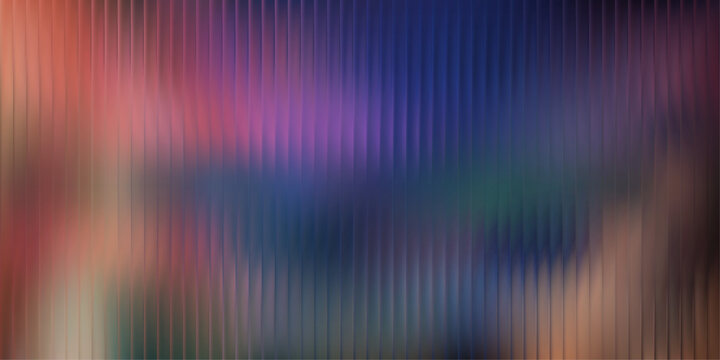 Vertical ribbed glass texture, blurred teal navy stripe across desaturated coral beige field with subtle depth, calm abstract surface, vector illustration