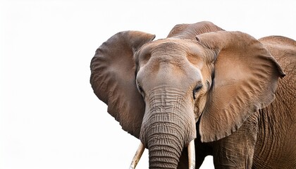 Obraz premium African Elephant Isolated