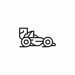 race car icon sign vector