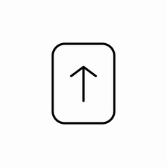upload button icon sign vector