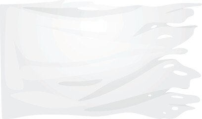 White torn flag. vector illustration