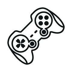 game controller icons in trendy flat design