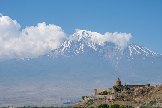 Khor Virap Monastery near Mount Ararat