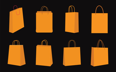 Shopping bag icon package design