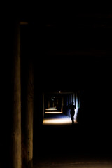 Joggeuse dans la nuit