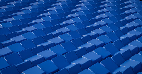 Futuristic Blue Cube Pattern &ndash; Minimal 3D Abstract Texture