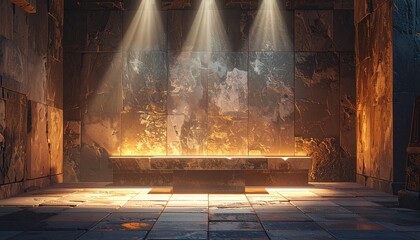 fountain at night