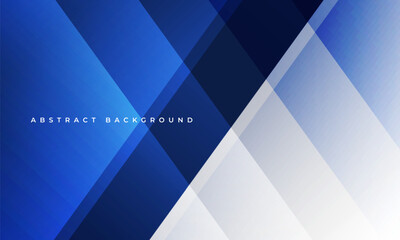 Blue modern abstract background with diagonal geometric lines and shapes for business, corporate, brochure, banner, cover or poster. Vector illustration
