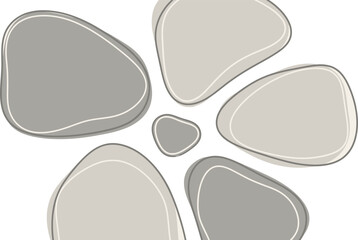 Abstract geometric flower shape in neutral tones perfect for modern designs and backgrounds adding soft sophistication to projects like branding or website elements