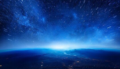 Fototapeta premium Blue Space Background