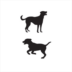 black dog silhouette