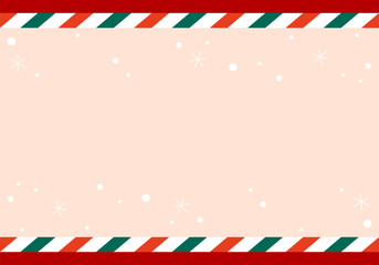 Obraz premium Cane candy diagonal stripes red green white pattern Christmas background