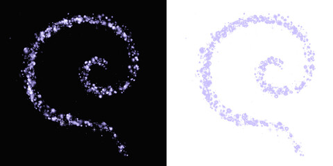 Sparkling swirls add magical touch to your project, perfect for dreamy designs, ethereal themes, or fantasy creations