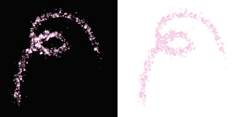 Sparkling dreamy light trails for magical designs and celebratory animations, adding a touch of wonder and ethereal beauty to any creative project