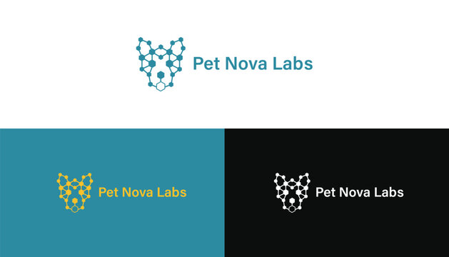 Molecular Dog Head Science & Biotechnology Pet Healthcare Logo