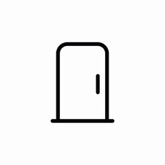 close door icon sign vector