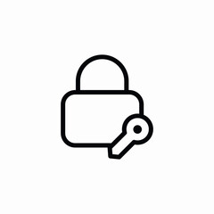 lockpad key icon sign vector