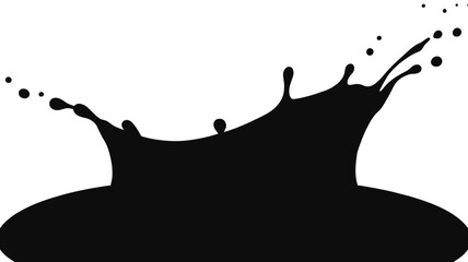 Fluid motion creates a captivating splash effect, perfect for product design or branding elements and creative projects