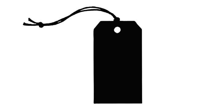 Classic blank gift tag perfect for branding, pricing, or adding personalized messages to your products