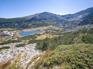 Obraz premium Landscape of Musalenski lakes, Rila mountain, Bulgaria
