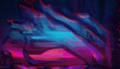 Glitch Analog Screen Texture Background Error Concept Acid Pixel Art Cyber Punk Vaporwave Synth Wave