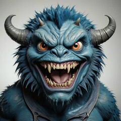 head of a blue dragon
