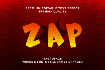 Zap text effect